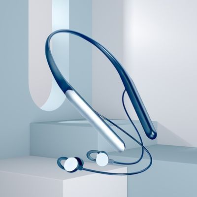 Neckband de silicona audífonos recargables con supresión de eco mini audífonos digitales