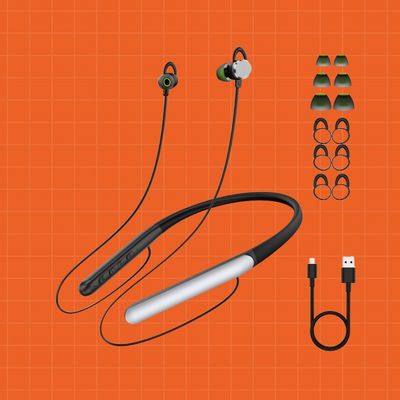 4 modos de trabajo Neckband audífonos cancelación automática de ruido para mejorar el rendimiento auditivo