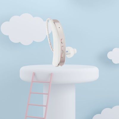 Dispositivos auditivos cómodos de reducción de ruido tipo BTE con duración de la batería de 25 horas