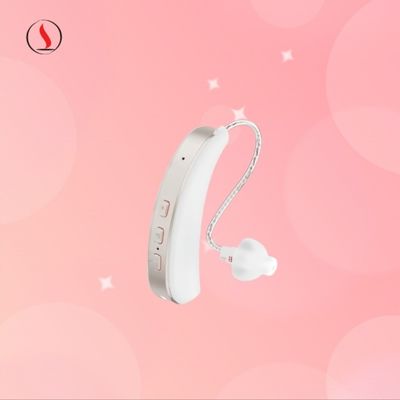 Audífono digital invisible detrás de la oreja con cancelación de ruido y supresión de retroalimentación