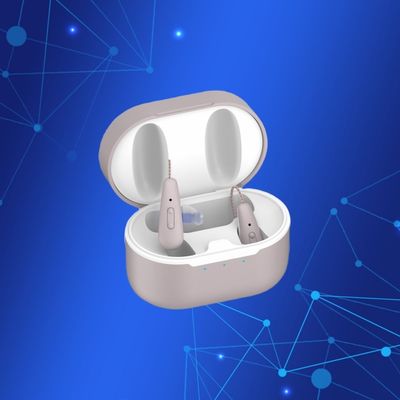 Audífonos OTC invisibles 35dB ganancia amplificador de sonido digital 8 canales auditivo recargable