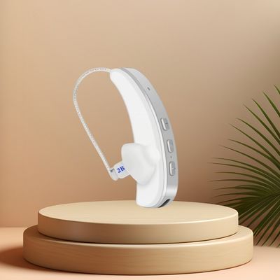 Audífono de conducción aérea OTC con cancelación de ruido automática de 200 Hz y amplificador digital Bluetooth