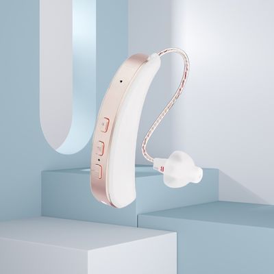 BTE RIC Digital Ear Machine Golden Single Hearing Aid con reducción de ruido