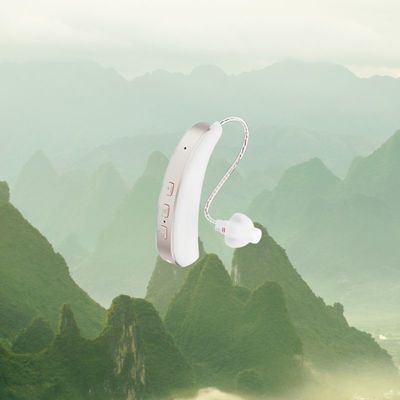 Sobre el mostrador audífonos OTC 32dB ganancia promedio y amplificadores de sonido digital Batería de litio recargable Configuración programable