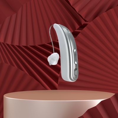 BTE Invisible OTC Audífonos Cancelación de ruido Desinfección ultravioleta Amplificador auditivo recargable