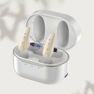 Amplificador de audición portátil con control de volumen ajustable y audio para mejorar la capacidad auditiva