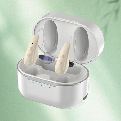 5 Niveles de audífonos OTC Tipo BTE Incorporando 16 canales para mejorar el rendimiento auditivo y reducir el ruido de fondo